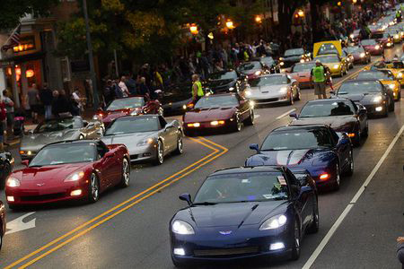 Carlisle Corvette Cruise Downtown